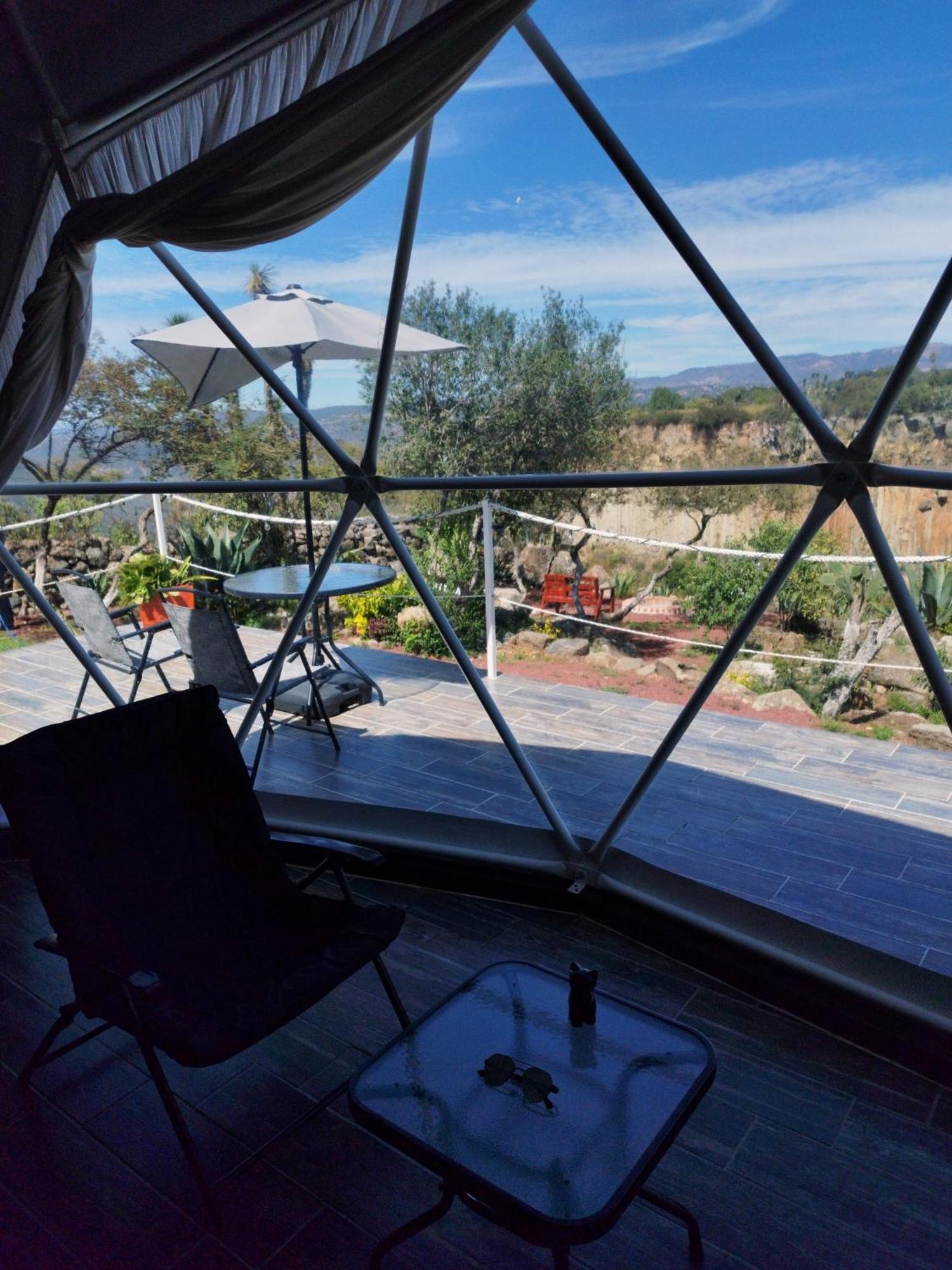 El Gato Glamping Con Vista A Prismas Basalticos Hotell Huasca de Ocampo Exteriör bild
