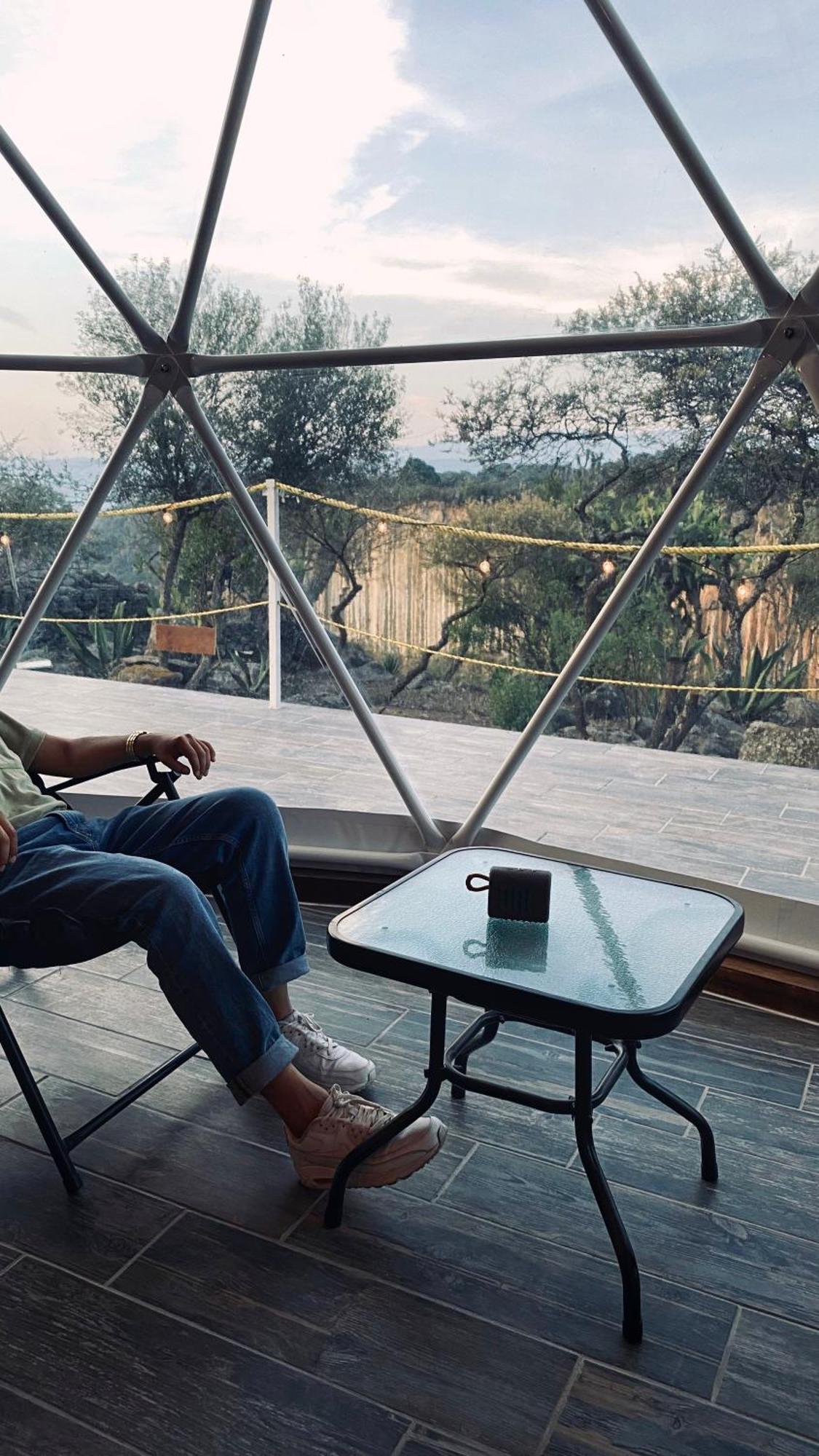 El Gato Glamping Con Vista A Prismas Basalticos Hotell Huasca de Ocampo Exteriör bild
