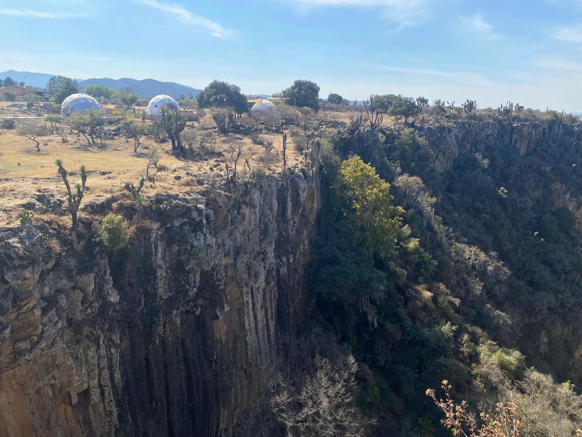 El Gato Glamping Con Vista A Prismas Basalticos Hotell Huasca de Ocampo Exteriör bild