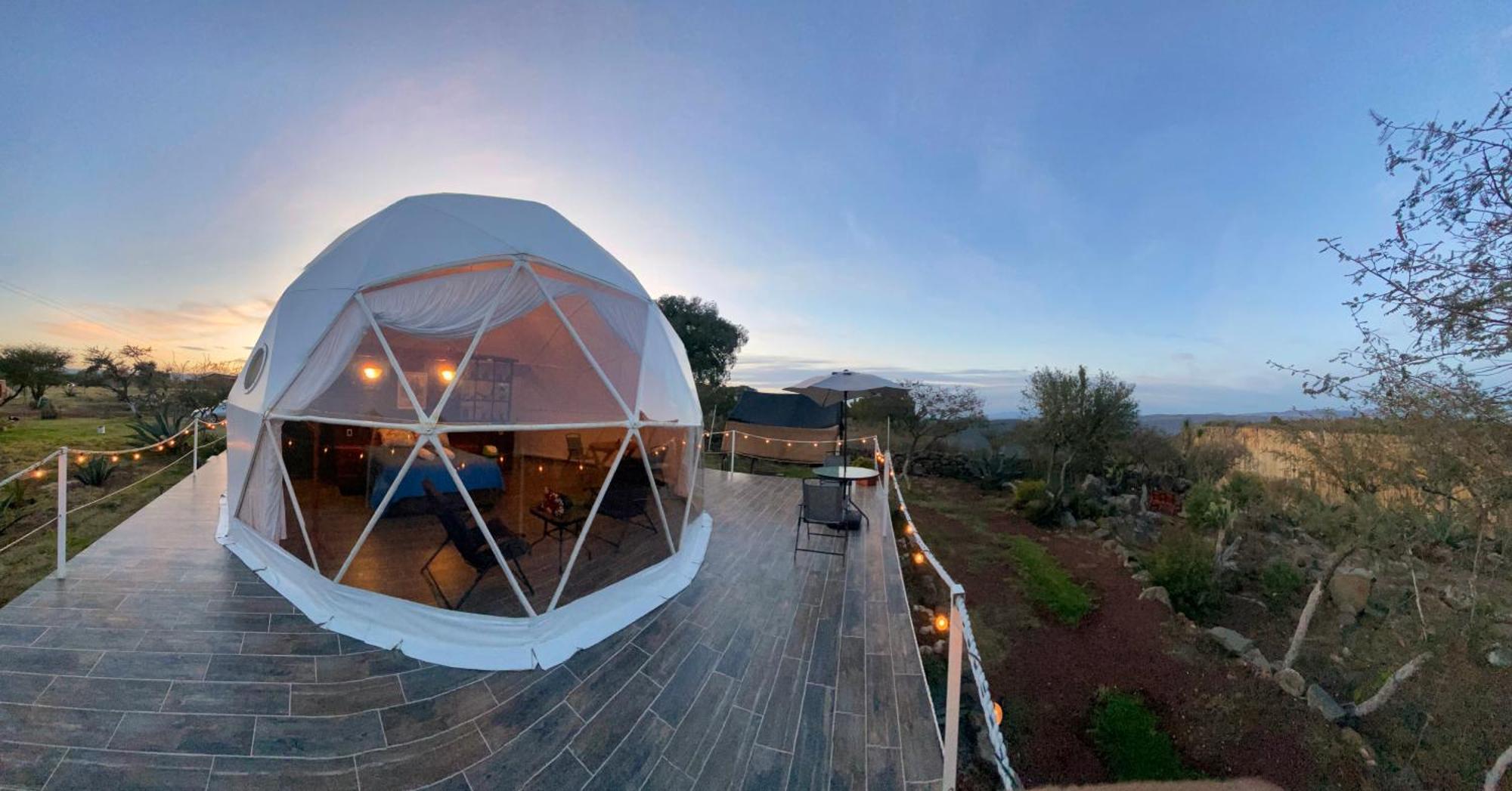 El Gato Glamping Con Vista A Prismas Basalticos Hotell Huasca de Ocampo Exteriör bild
