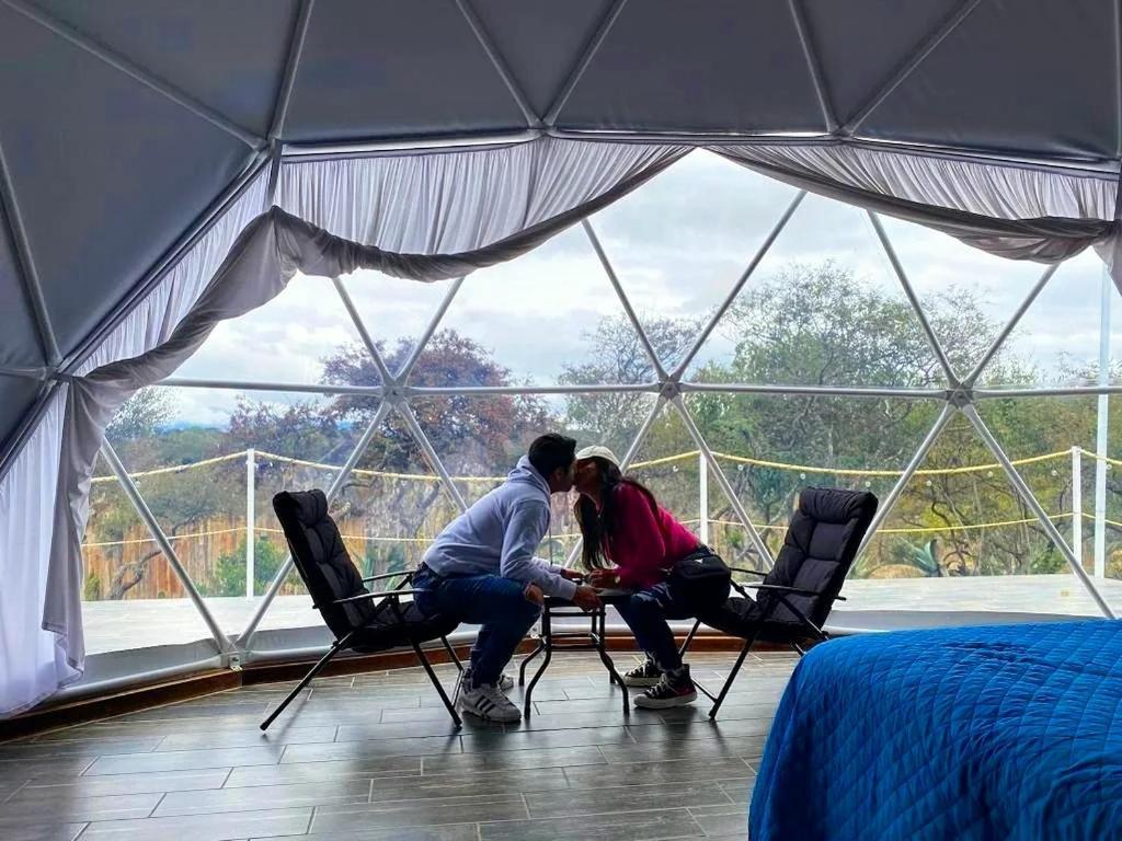 El Gato Glamping Con Vista A Prismas Basalticos Hotell Huasca de Ocampo Exteriör bild