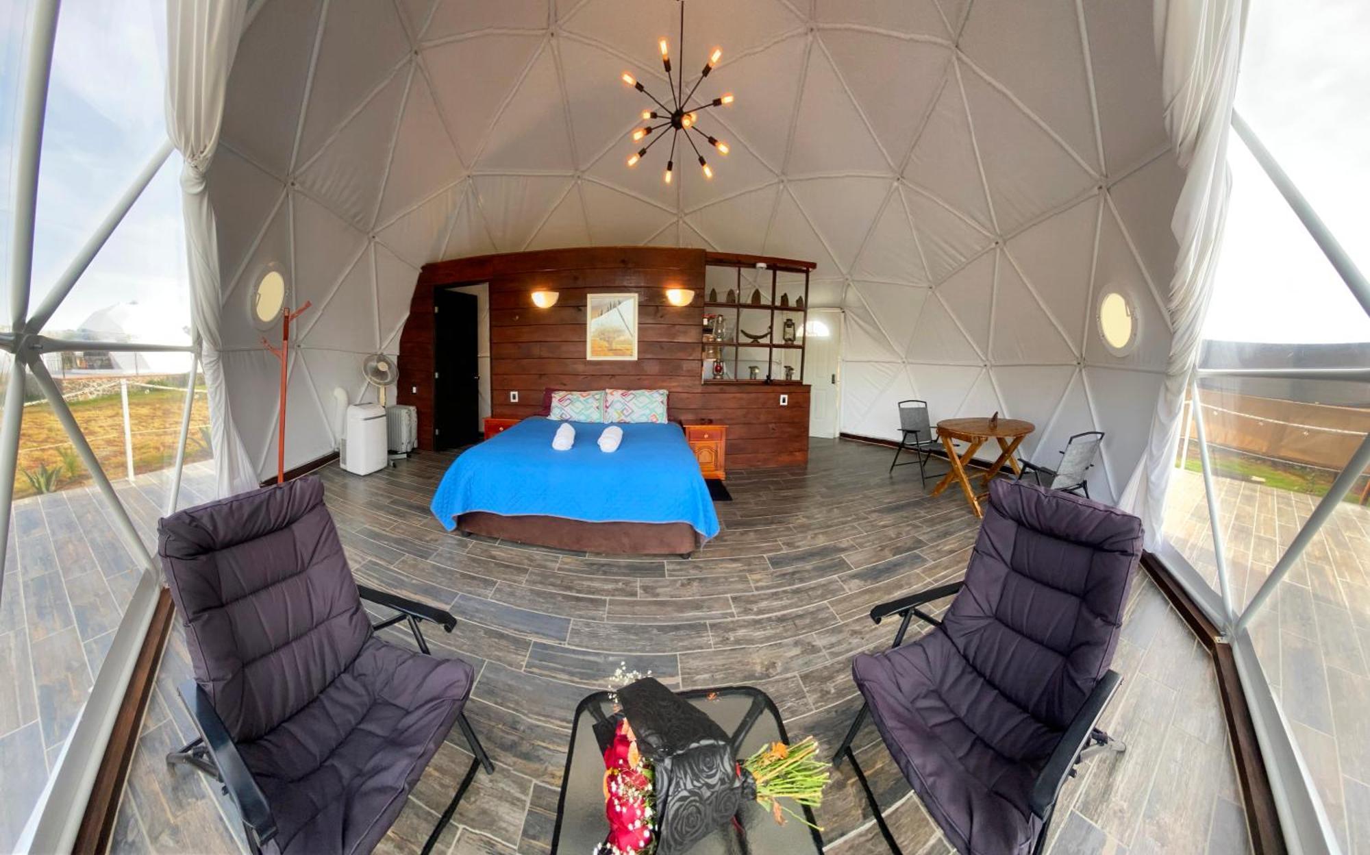 El Gato Glamping Con Vista A Prismas Basalticos Hotell Huasca de Ocampo Exteriör bild