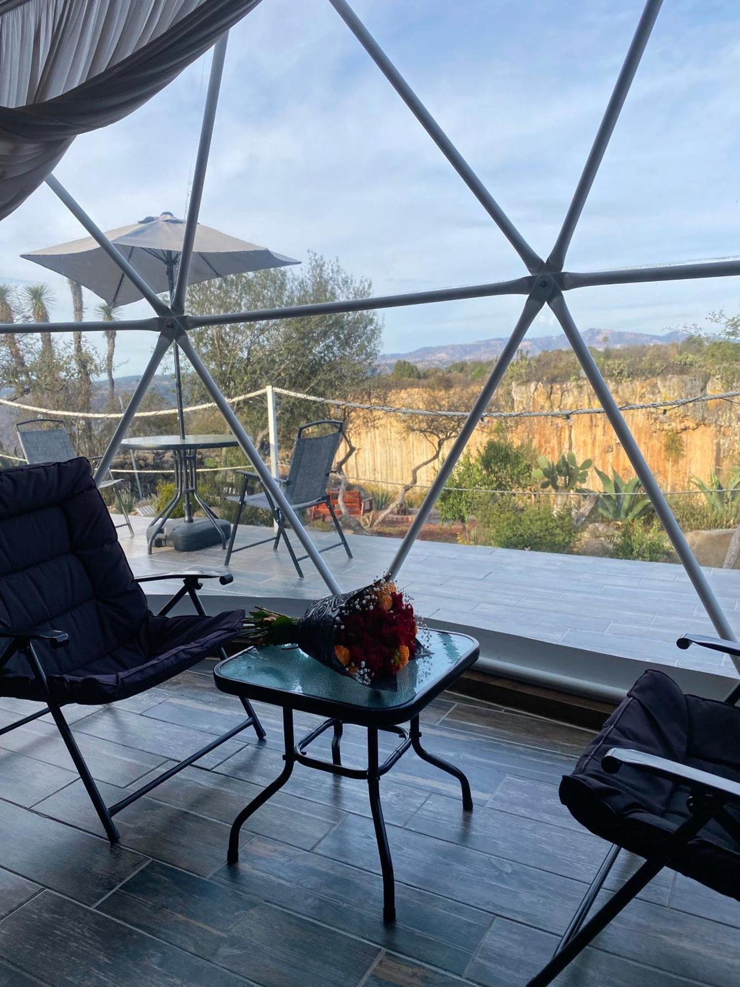 El Gato Glamping Con Vista A Prismas Basalticos Hotell Huasca de Ocampo Exteriör bild
