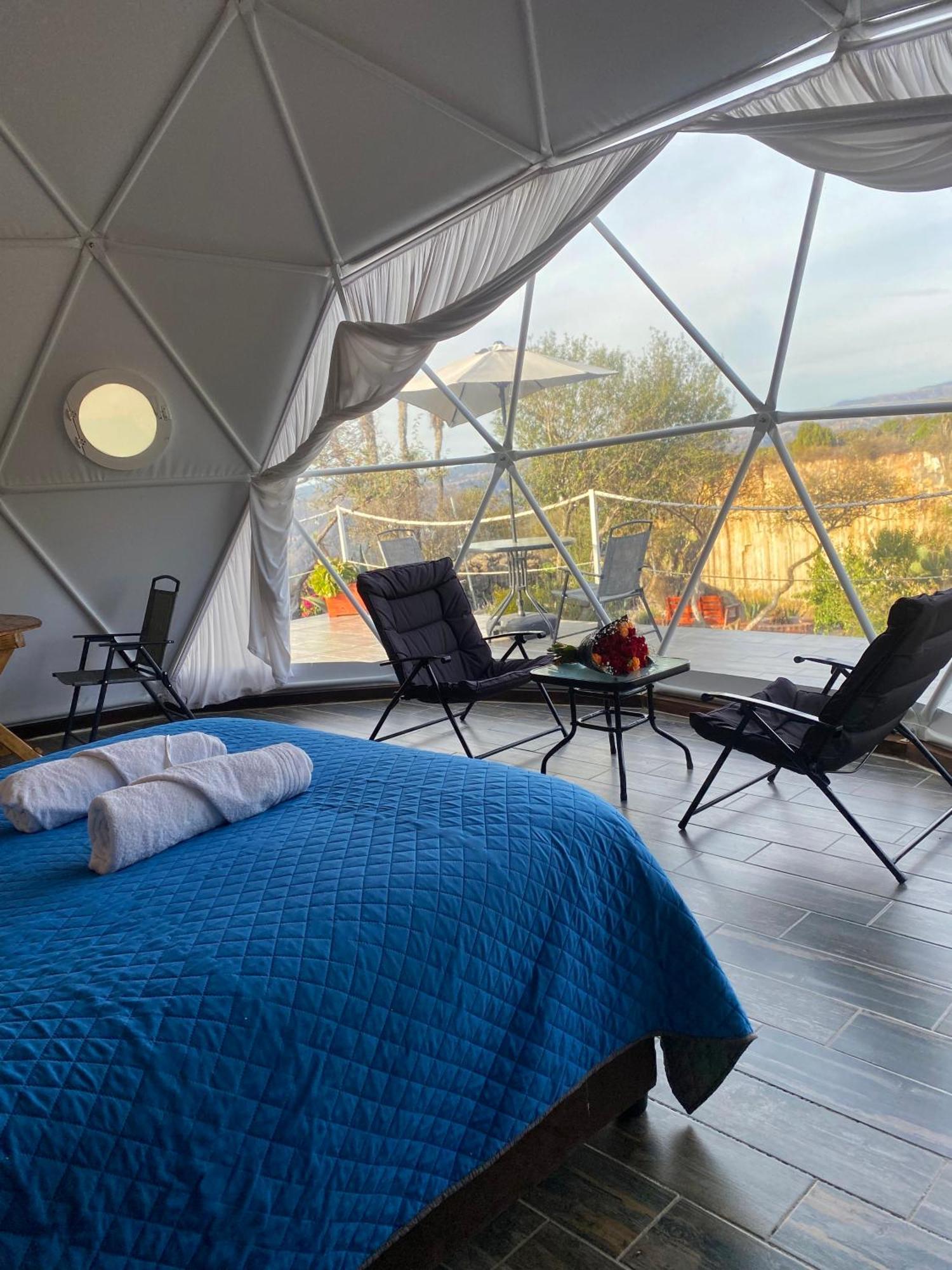 El Gato Glamping Con Vista A Prismas Basalticos Hotell Huasca de Ocampo Exteriör bild