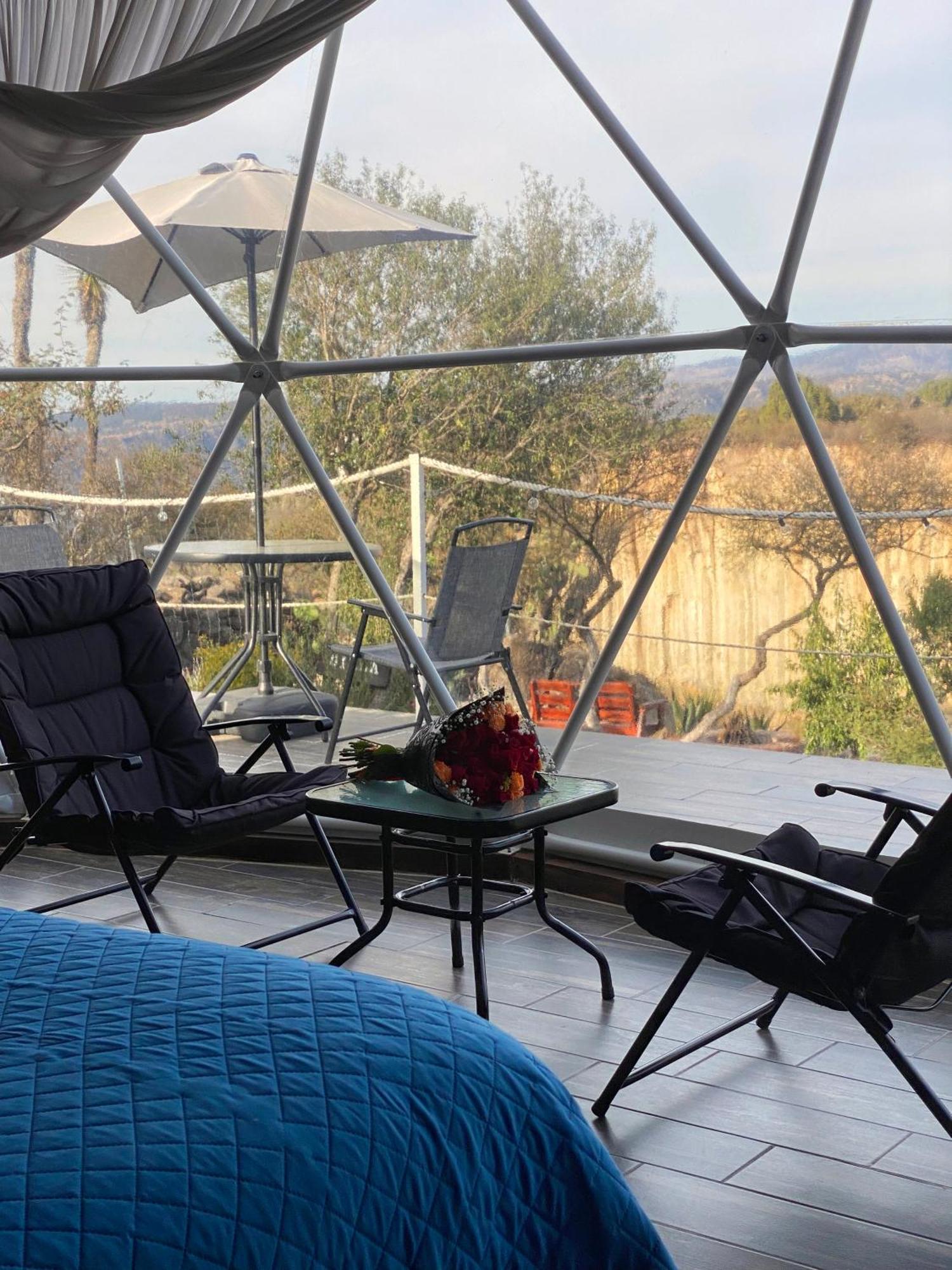 El Gato Glamping Con Vista A Prismas Basalticos Hotell Huasca de Ocampo Exteriör bild