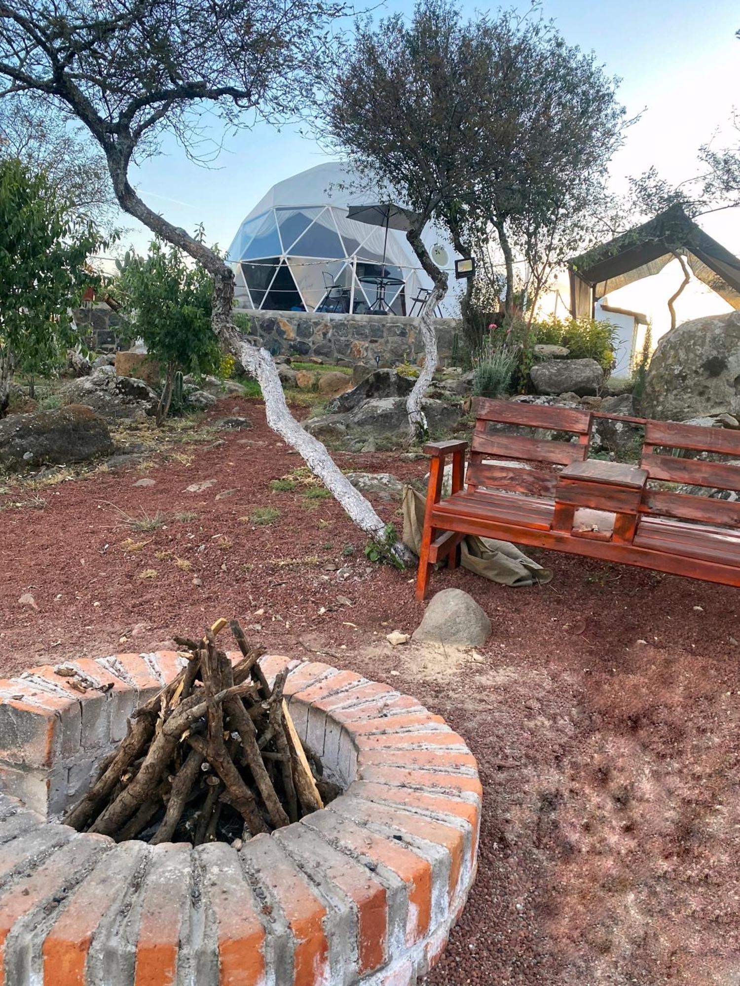 El Gato Glamping Con Vista A Prismas Basalticos Hotell Huasca de Ocampo Exteriör bild