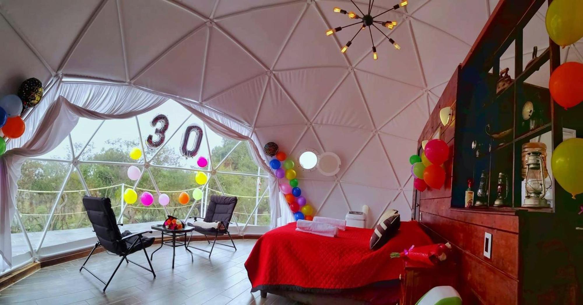 El Gato Glamping Con Vista A Prismas Basalticos Hotell Huasca de Ocampo Exteriör bild