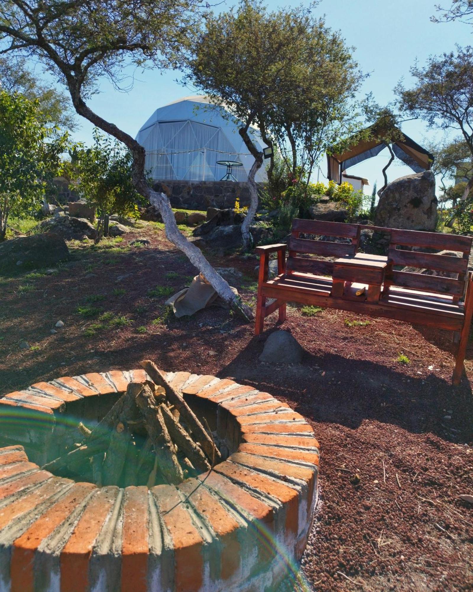 El Gato Glamping Con Vista A Prismas Basalticos Hotell Huasca de Ocampo Exteriör bild
