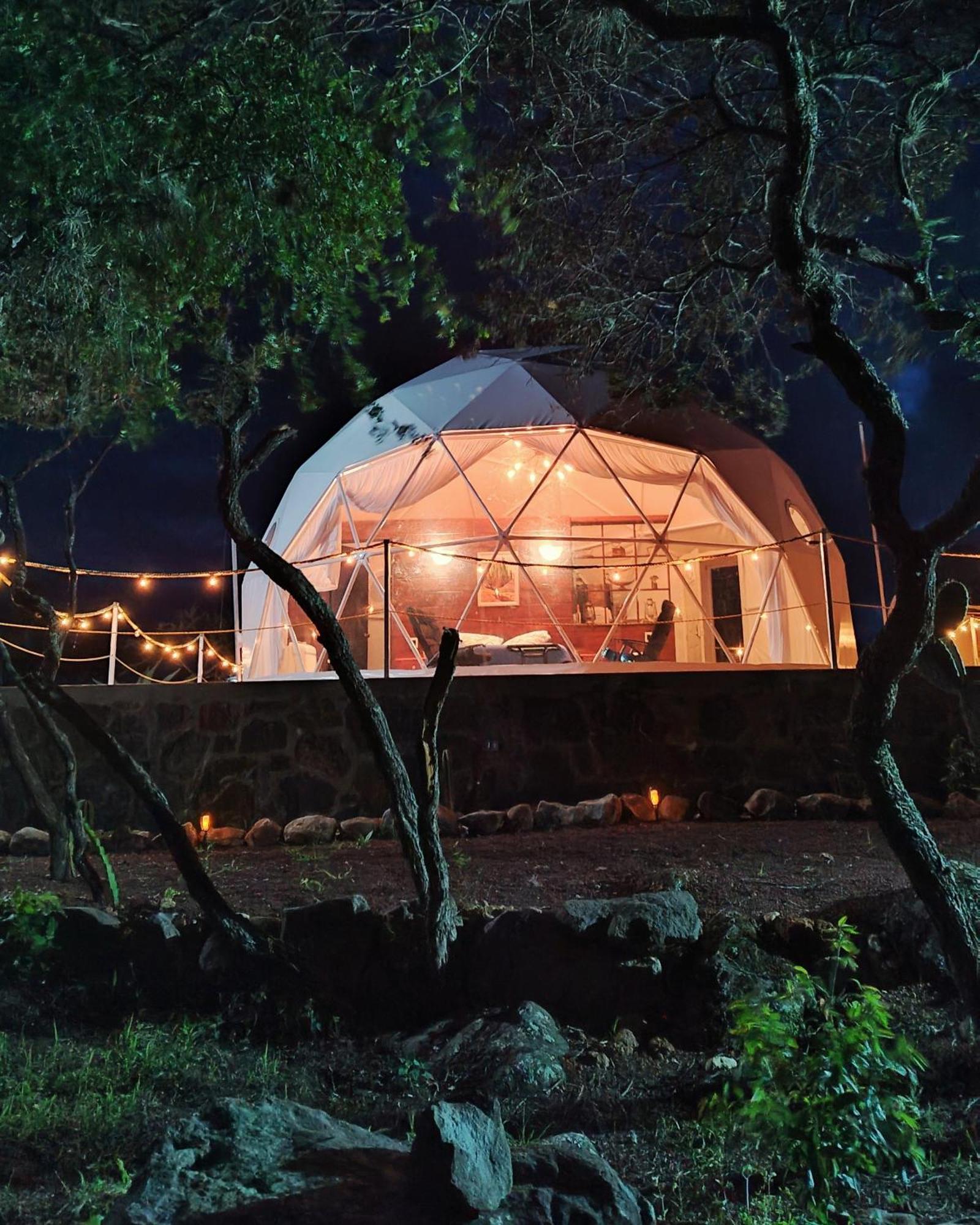 El Gato Glamping Con Vista A Prismas Basalticos Hotell Huasca de Ocampo Exteriör bild